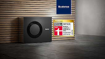 Wärmepumpe Buderus Logatherm WLW186i. Leise, effizient, ausgezeichnet